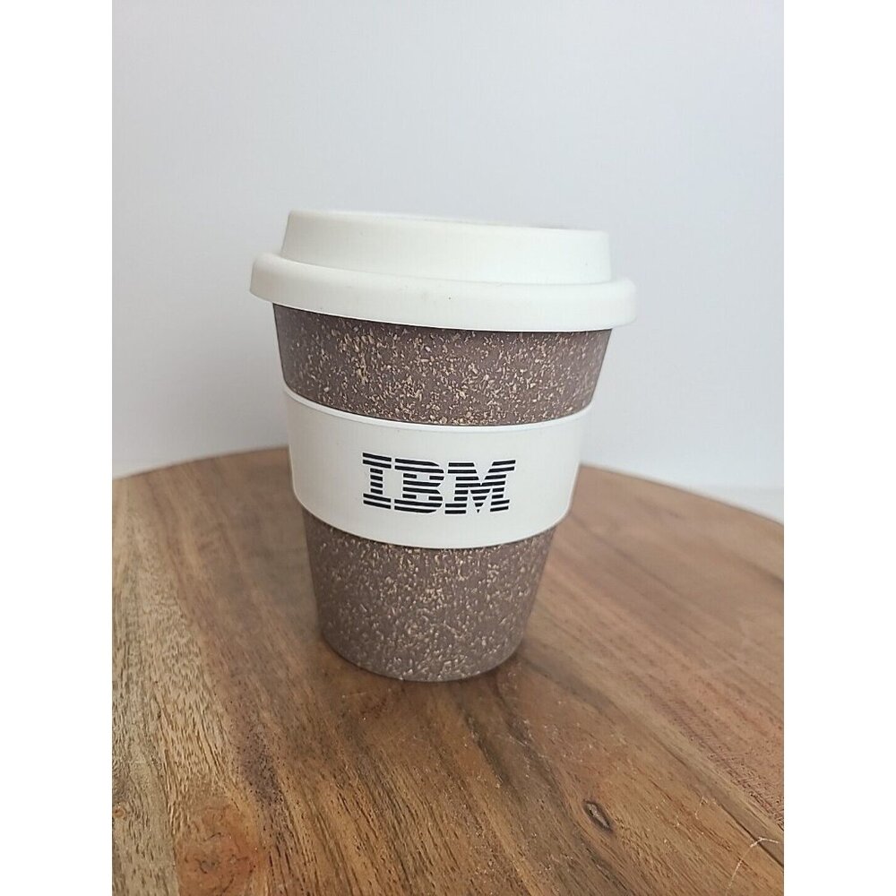 IBM‎ Promotional Cup Bamboo Recycled Reusable Event Advertising 12 Ounce